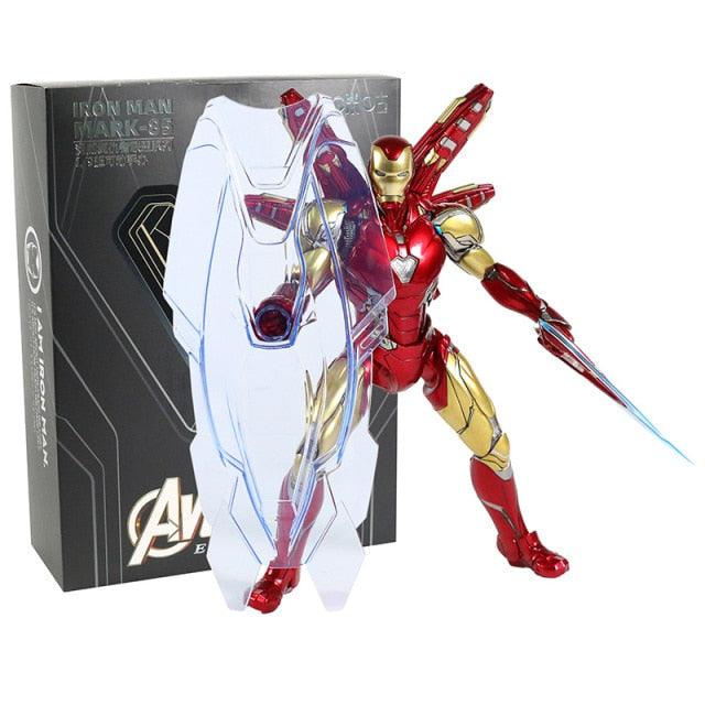Genuine Marvel Iron Man Mark MK 85 Action Figure Collectible Model Toy with LED Light - 7aleon
